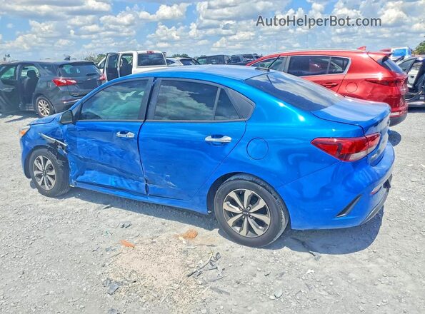 3KPA24AD9ME423728 2021 KIA RIO Blue Հետևի ձախ