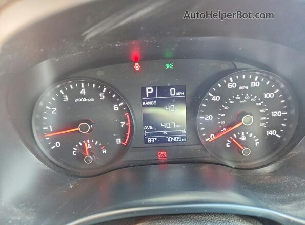 3KPA24AD9PE603943 2023 KIA RIO Red Vista del cuadro de instrumentos
