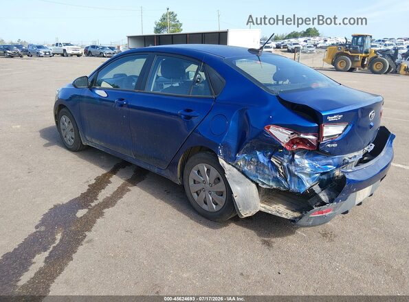 3KPA24ADXLE317934 2020 KIA RIO Синий Задняя левая четверть