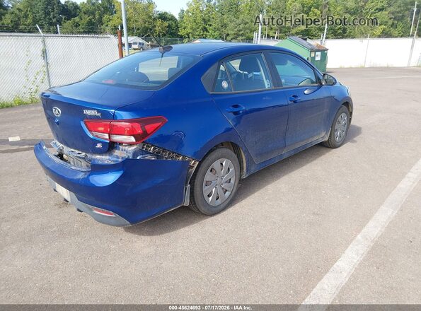 3KPA24ADXLE317934 2020 KIA RIO Синий Задняя правая четверть