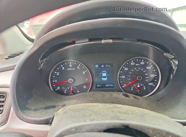 3KPA24ADXLE354823 2020 KIA RIO Red Սարքավորումների վահանակի տեսք