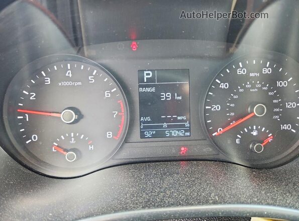 3KPA24ADXNE476911 2022 KIA RIO Silver ხელსაწყოთა პანელის ხედი