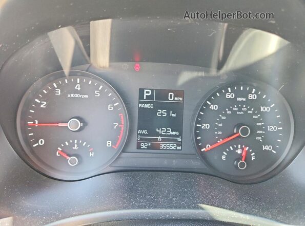 3KPA24ADXPE529643 2023 KIA RIO Blue Instrument cluster view