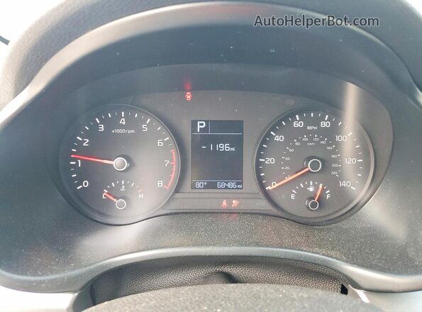 3KPA24ADXPE587364 2023 KIA RIO Blue Սարքավորումների վահանակի տեսք