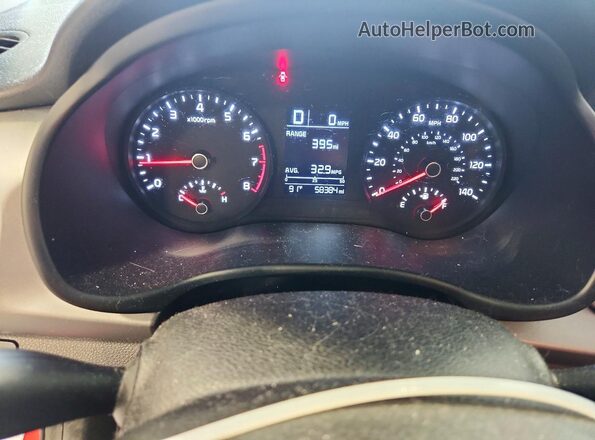 3KPA25AB2KE232959 2019 KIA RIO Red Սարքավորումների վահանակի տեսք