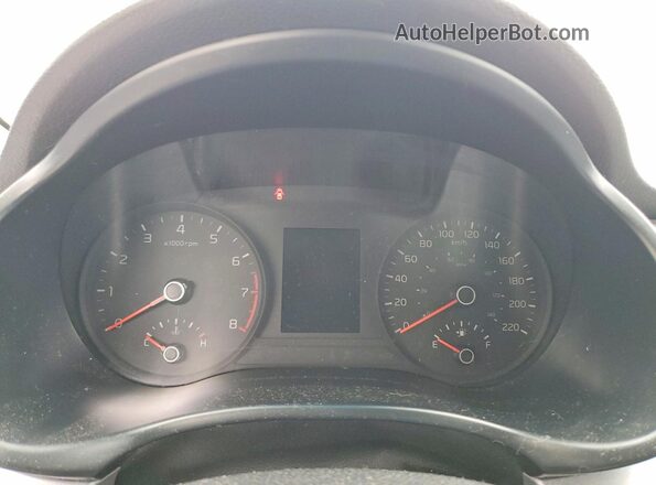 3KPA25AB3JE040335 2018 KIA RIO Black Սարքավորումների վահանակի տեսք