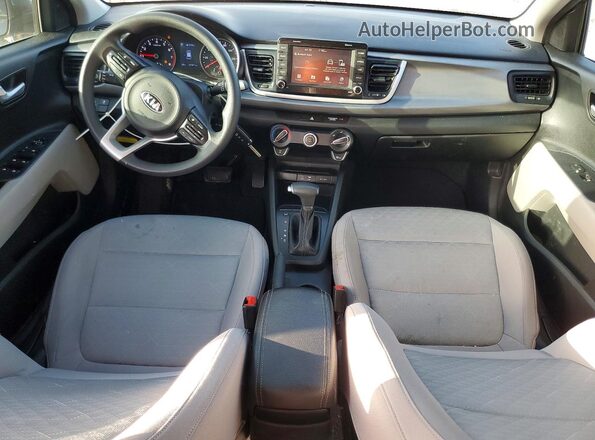 3KPA25AD0LE334442 2020 KIA RIO Gray Առջևի վահանակի տեսք