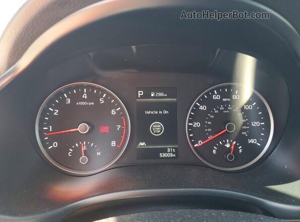 3KPA25AD4PE541082 2023 KIA RIO Black Vista del cuadro de instrumentos