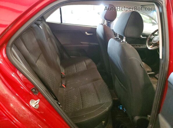3KPA25AD7LE349228 2020 KIA RIO Red Vista de los asientos traseros