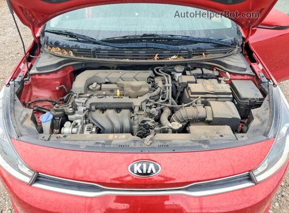 3KPA25AD7ME405105 2021 KIA RIO Red Widok wnętrza z tyłu