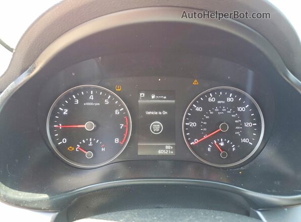 3KPA25AD9ME433522 2021 KIA RIO Red Instrument cluster view