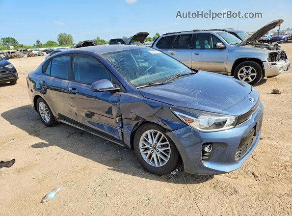 3KPA34AB0JE063949 2018 KIA RIO Синий Передняя правая четверть