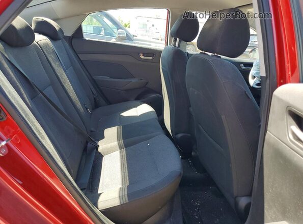 3KPC24A30JE034164 2018 HYUNDAI ACCENT Red Vista de los asientos traseros