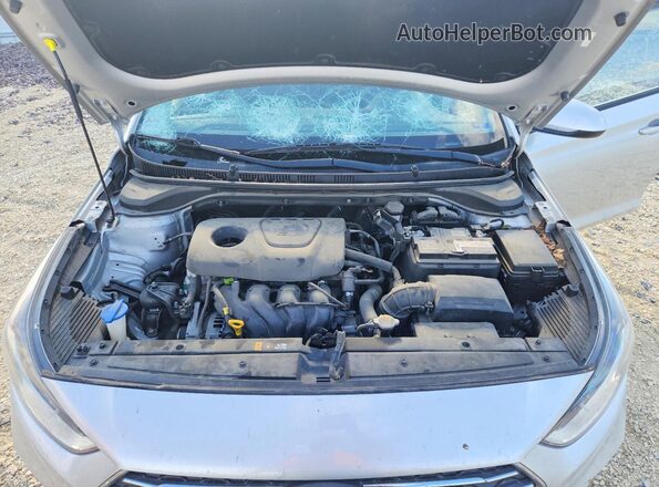 3KPC24A30KE046512 2019 HYUNDAI ACCENT Silver უკანა სალონის ხედი