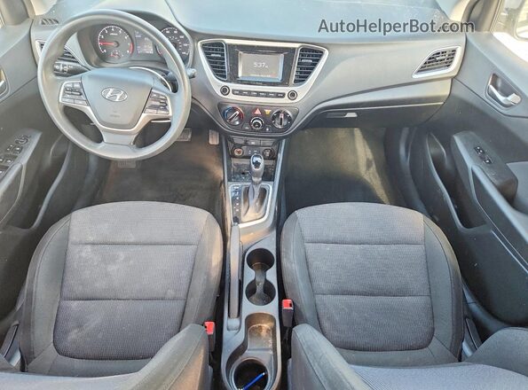 3KPC24A30KE046512 2019 HYUNDAI ACCENT Silver წინა პანელის ხედი