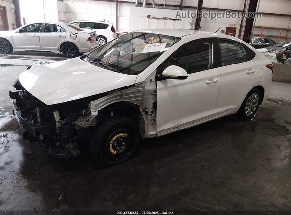 3KPC24A30KE087464 2019 HYUNDAI ACCENT White Առջևի ձախ երեք քառորդ տեսարան