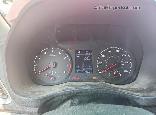 3KPC24A31KE054666 2019 HYUNDAI ACCENT Red Instrument cluster view