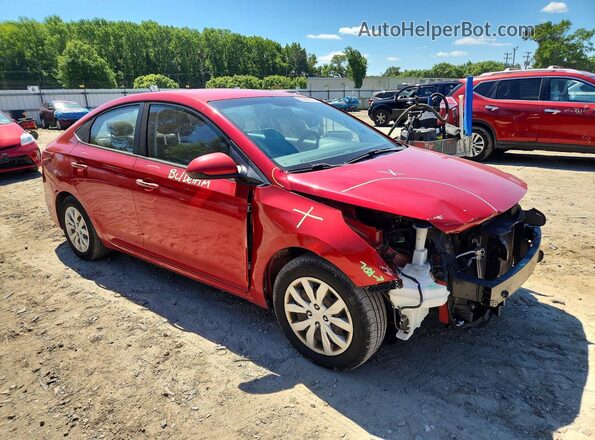 3KPC24A32JE005670 2018 HYUNDAI ACCENT Красный Передняя правая четверть