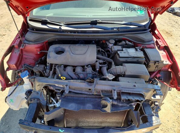 3KPC24A32JE005670 2018 HYUNDAI ACCENT Красный Вид задней части салона