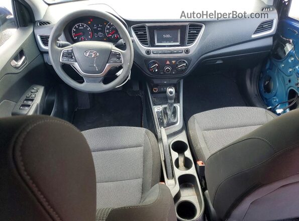 3KPC24A32JE025546 2018 HYUNDAI ACCENT Blue Vista del salpicadero