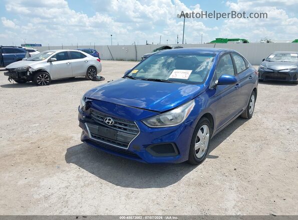 3KPC24A33JE018265 2018 HYUNDAI ACCENT Blue Front left