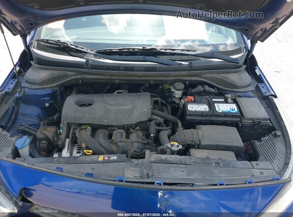 3KPC24A33JE018265 2018 HYUNDAI ACCENT Blue Rear view