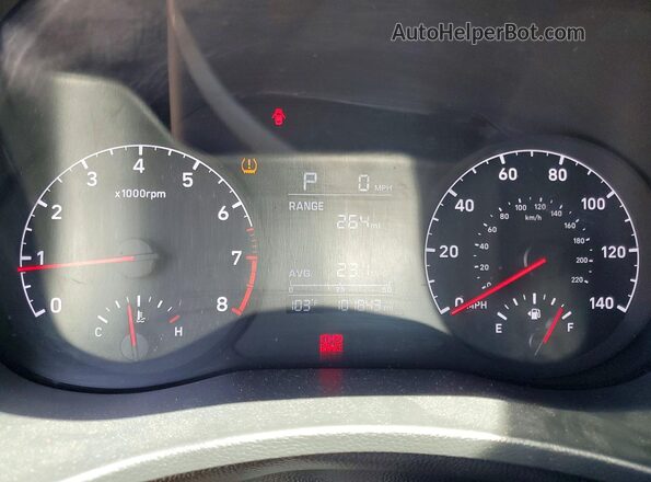 3KPC24A33KE071386 2019 HYUNDAI ACCENT Blue Vista del cuadro de instrumentos