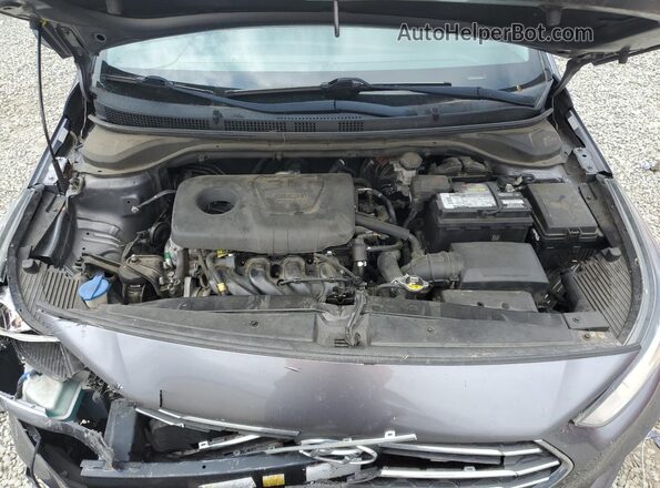 3KPC24A34JE021580 2018 HYUNDAI ACCENT Gray Rear interior view