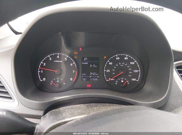 3KPC24A34KE053706 2019 HYUNDAI ACCENT Silver Rear seats view