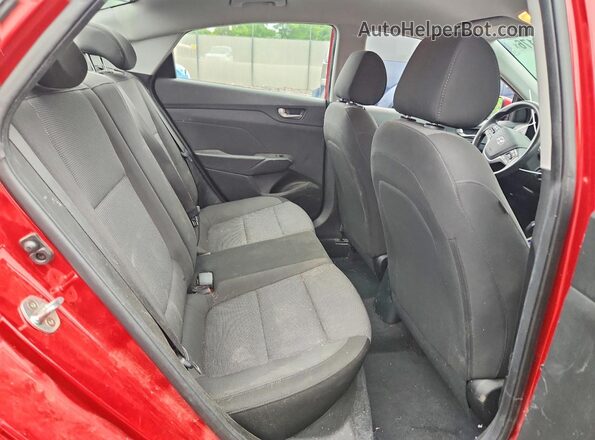 3KPC24A34KE056721 2019 HYUNDAI ACCENT Red Հետևի նստատեղերի տեսք