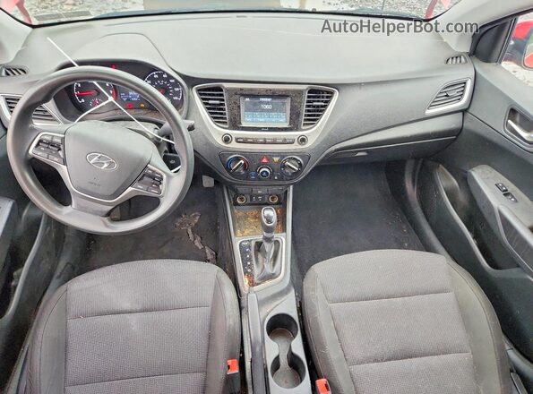 3KPC24A34KE056721 2019 HYUNDAI ACCENT Red Առջևի վահանակի տեսք