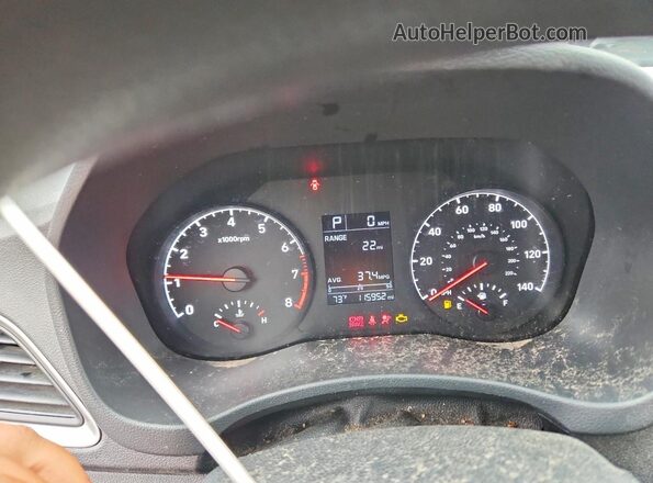 3KPC24A34KE056721 2019 HYUNDAI ACCENT Red Սարքավորումների վահանակի տեսք