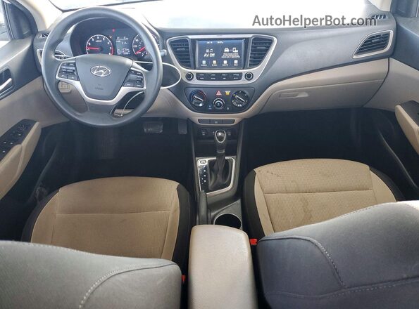 3KPC24A34KE069274 2019 HYUNDAI ACCENT White Вид панелі приладів