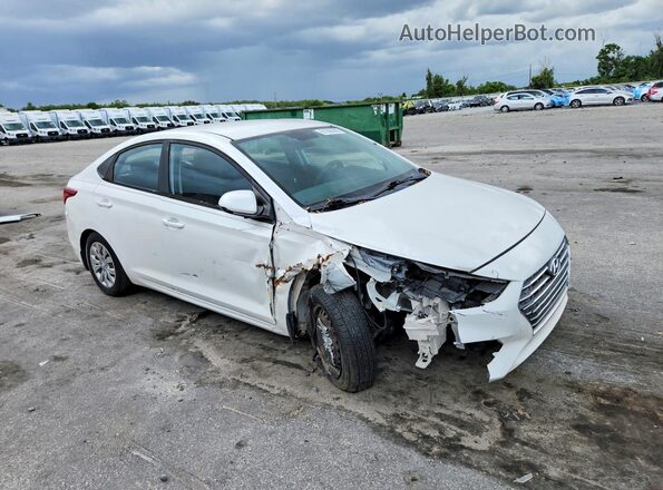 3KPC24A34KE077018 2019 HYUNDAI ACCENT Белый Передняя правая четверть