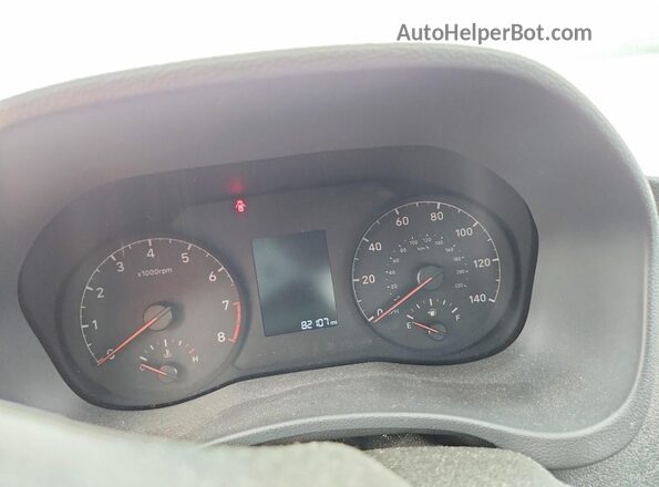 3KPC24A34KE077018 2019 HYUNDAI ACCENT Белый Вид щитка приборов