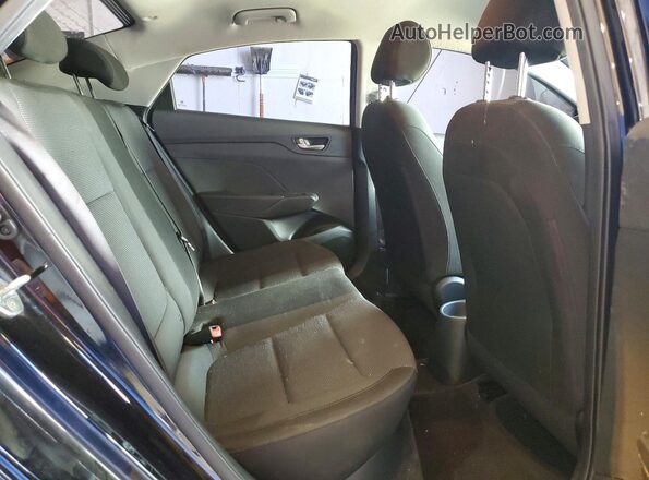 3KPC24A35JE009261 2018 HYUNDAI ACCENT Black უკანა სავარძლების ხედი