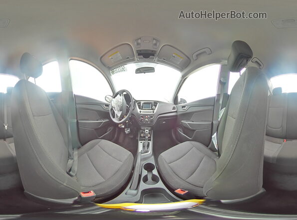3KPC24A35KE058395 2019 HYUNDAI ACCENT Silver Вид наклейки з VIN-кодом