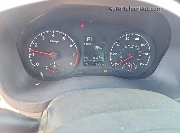 3KPC24A36JE010516 2018 HYUNDAI ACCENT Синий Вид щитка приборов