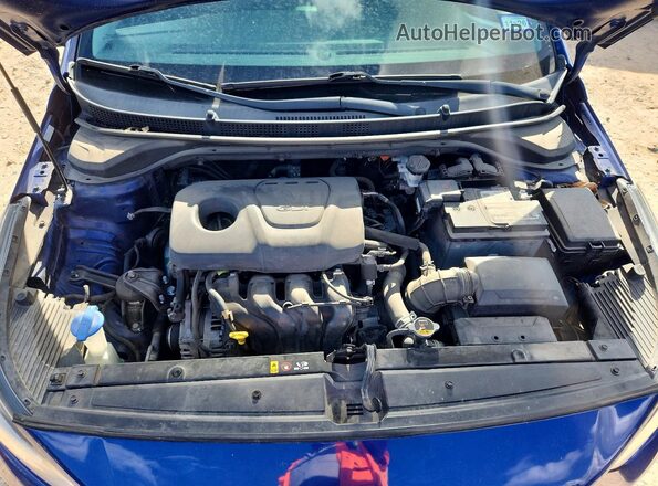 3KPC24A36JE010516 2018 HYUNDAI ACCENT Синий Вид задней части салона