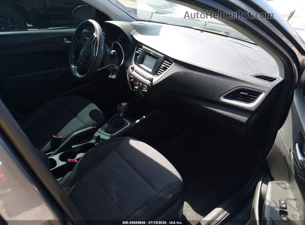 3KPC24A36KE058096 2019 HYUNDAI ACCENT Gray Вид салону спереду