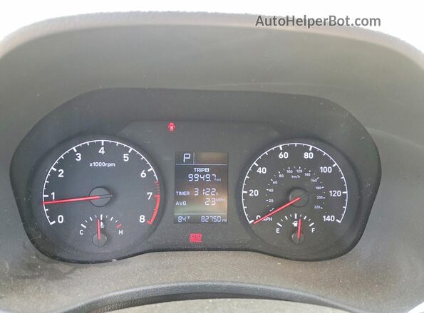 3KPC24A36KE073553 2019 HYUNDAI ACCENT Серебряный Вид щитка приборов