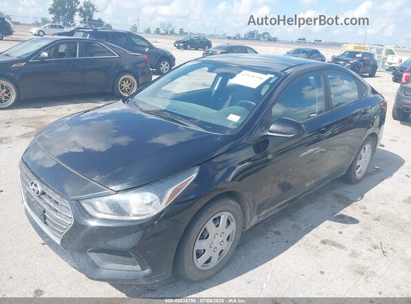 3KPC24A37JE027003 2018 HYUNDAI ACCENT Black Vista tres cuartos delantera izquierda