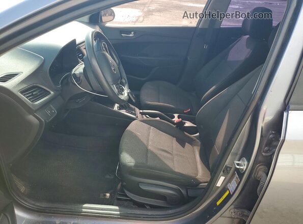 3KPC24A37KE040268 2019 HYUNDAI ACCENT Gray წინა სალონის ხედი