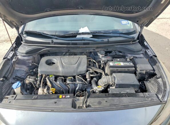 3KPC24A37KE040268 2019 HYUNDAI ACCENT Gray უკანა სალონის ხედი