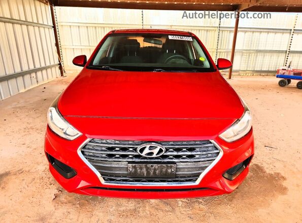 3KPC24A38JE007617 2018 HYUNDAI ACCENT Red Widok z przodu