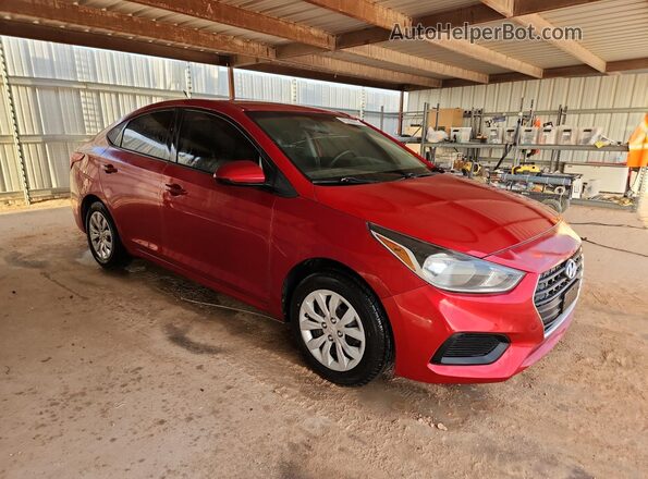 3KPC24A38JE007617 2018 HYUNDAI ACCENT Red Widok naklejki z numerem VIN