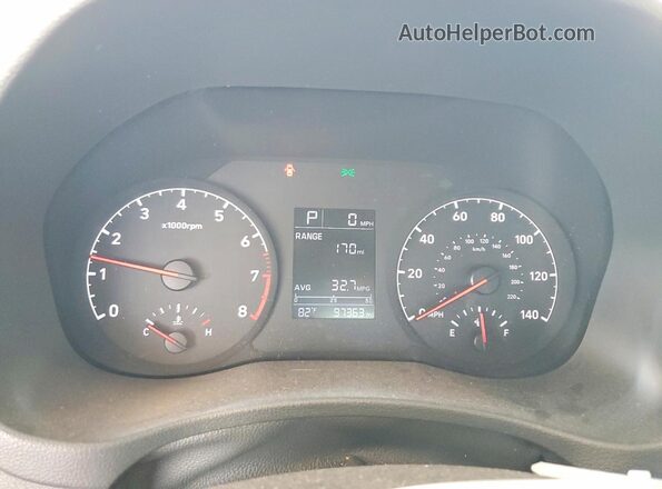3KPC24A38JE008413 2018 HYUNDAI ACCENT Silver ხელსაწყოთა პანელის ხედი