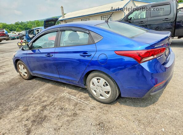 3KPC24A38JE013899 2018 HYUNDAI ACCENT Blue Trasero izquierdo
