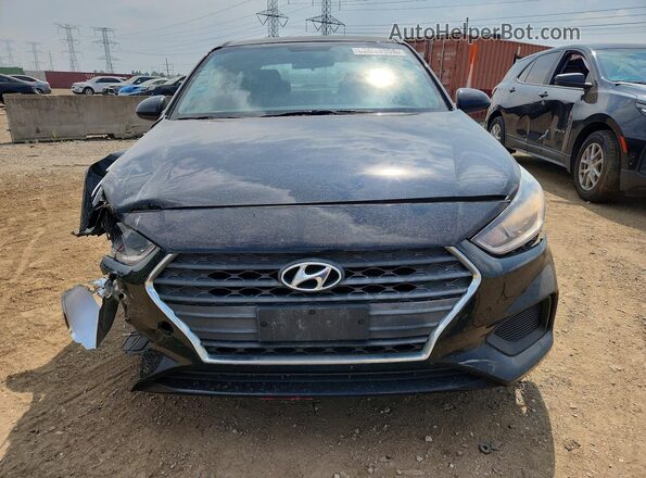 3KPC24A38JE016933 2018 HYUNDAI ACCENT Black Front view