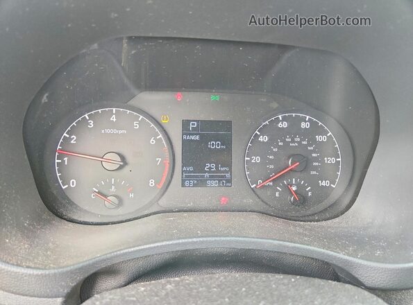 3KPC24A38JE016933 2018 HYUNDAI ACCENT Black Instrument cluster view